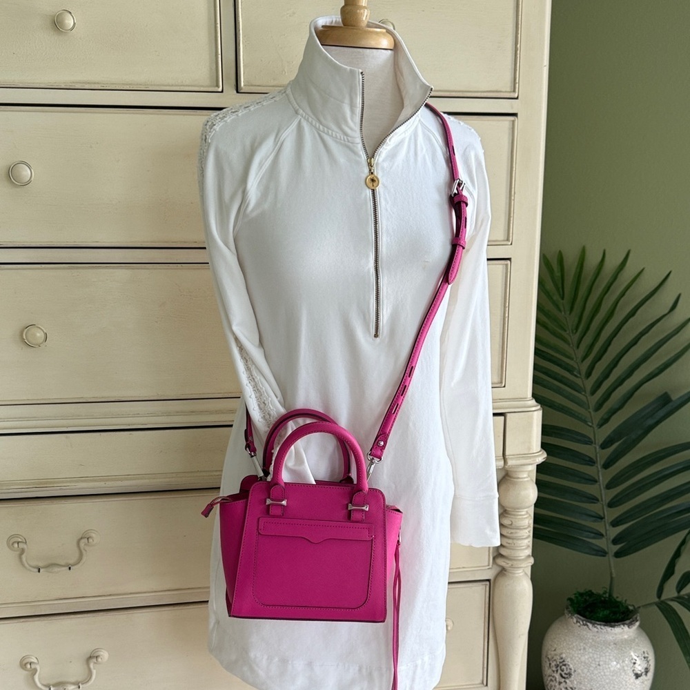 Rebecca Minkoff Micro Avery Tote Fuchsia Mini Bag